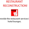 Restaurant reconstruction